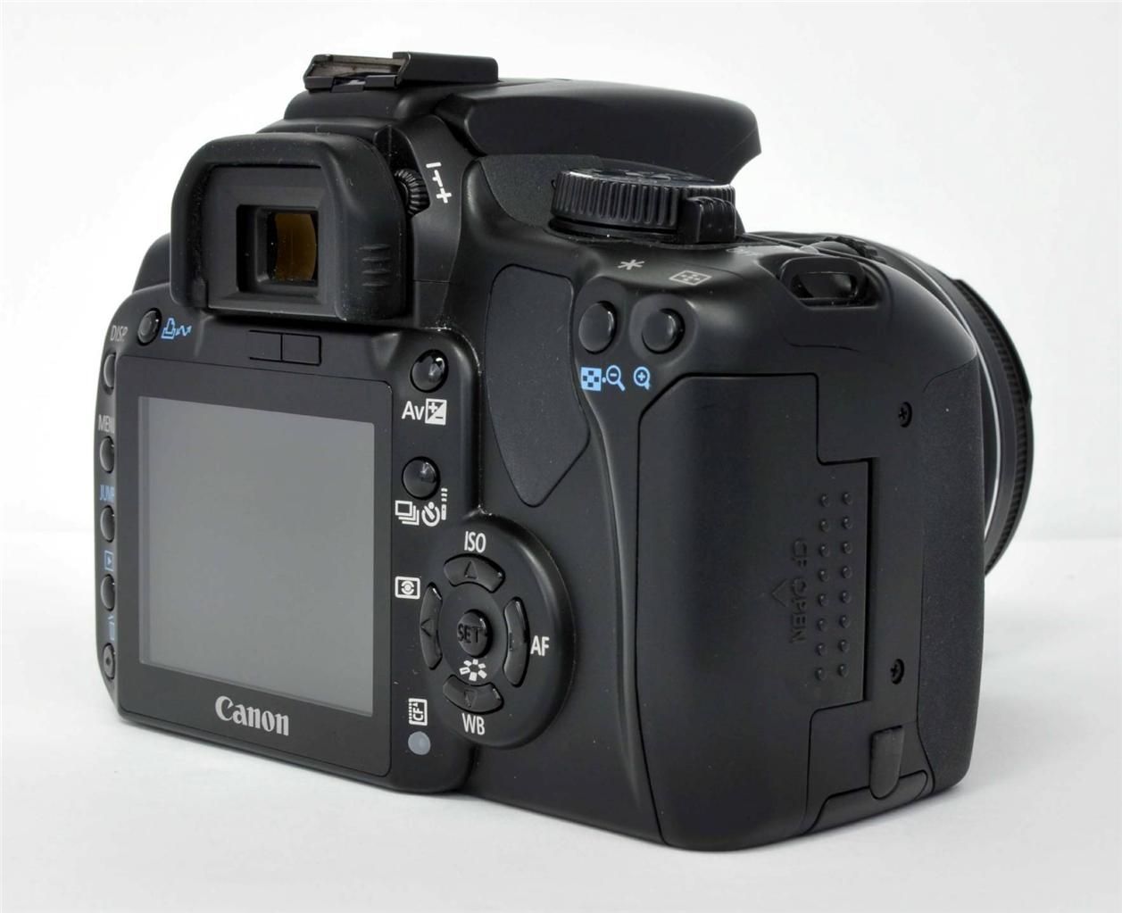 Canon EOS Digital Rebel XTi 400D Black 10.1MP DSLR Camera Kit w/1855mm