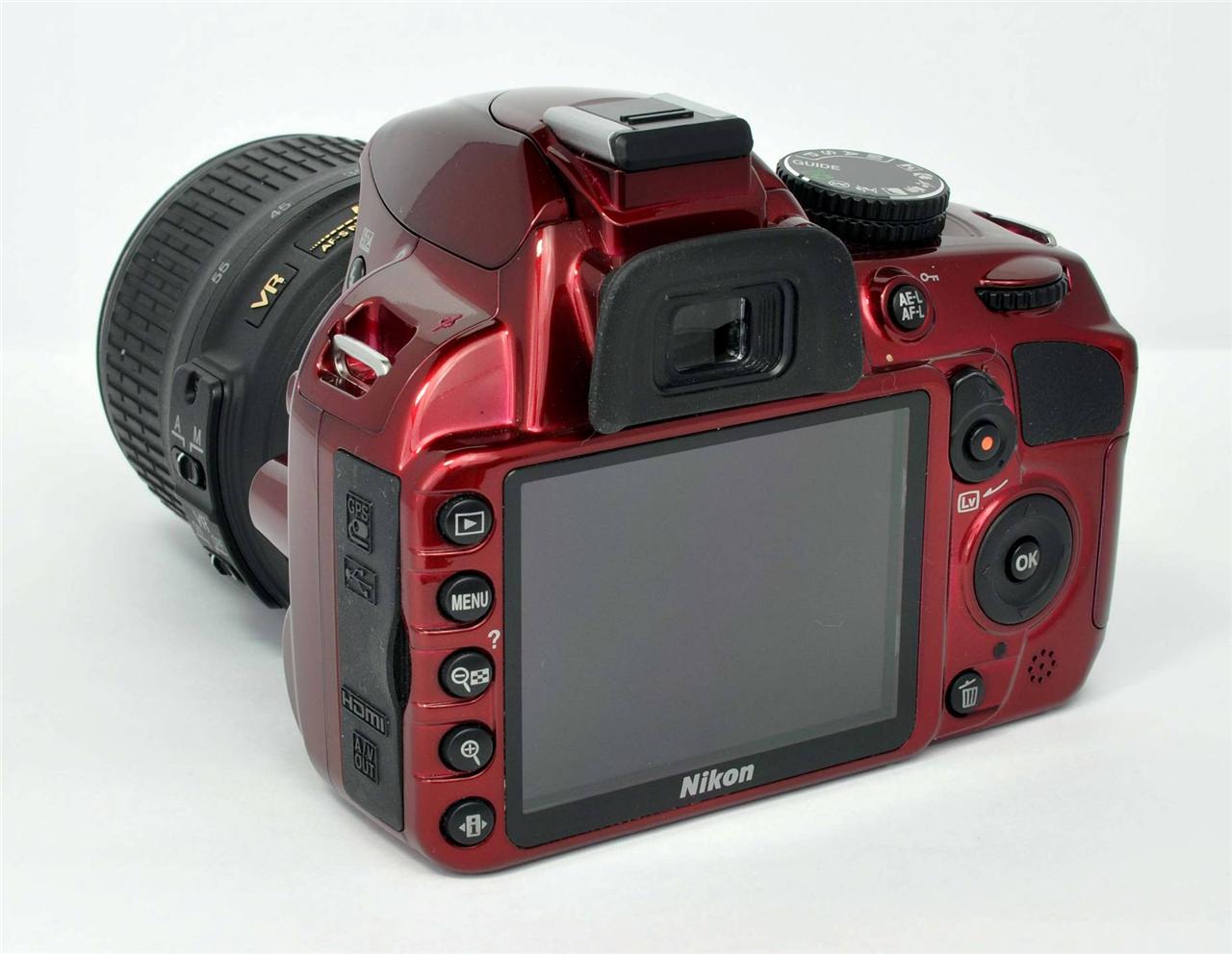 Nikon D3100 14.2 MP Digital SLR Camera Red (Kit w/ AFS DX VR 1855mm