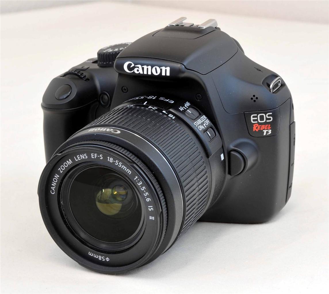 Canon EOS Rebel T3 1100D 12 2 MP Digital DSLR Camera KIT EF S 18 55mm IS II Lens eBay