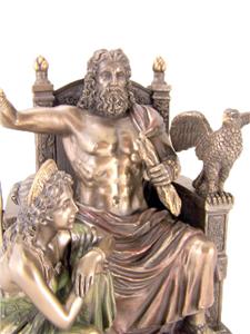 Father OF Gods Zeus W Hera AT THE Throne