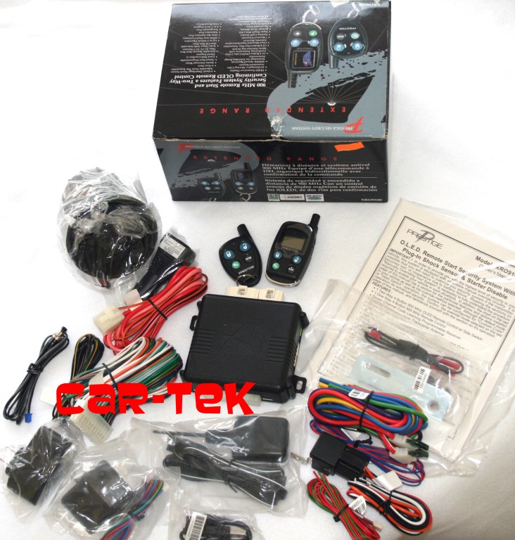PRESTIGE XRO9100 2 WAY CAR ALARM WITH REMOTE START NEW! eBay