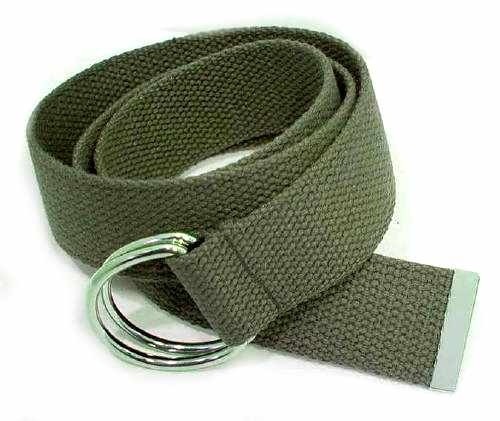 Cotton Canvas Double D-Ring Belt XS,S,M,L,XL Where EveryWhere Belt~18 ...