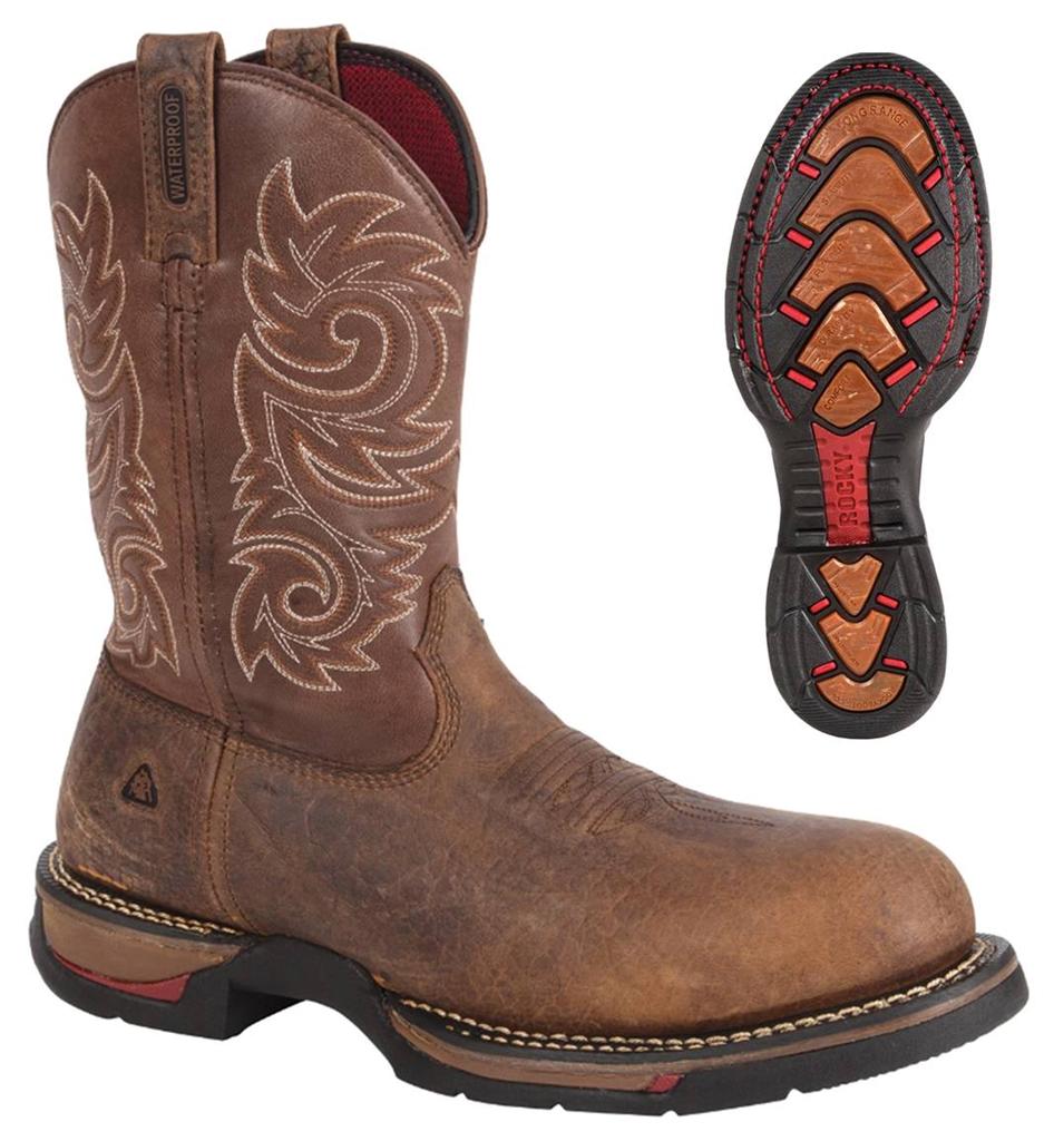 rocky long range carbon fiber toe western boot