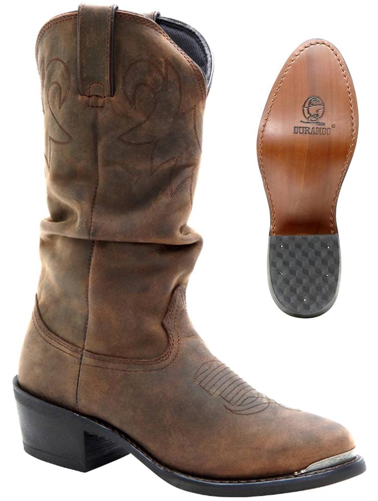 mens western slouch boots