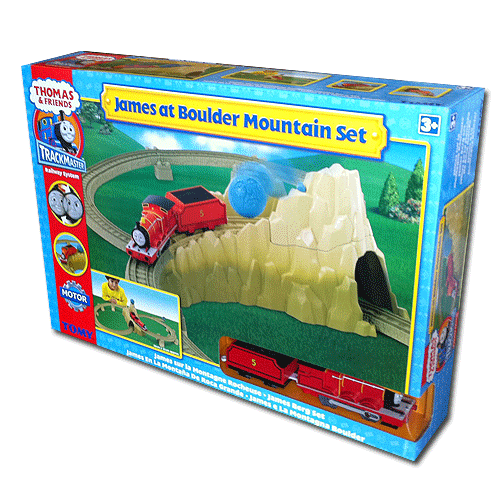 thomas wooden railway boulder mountain set