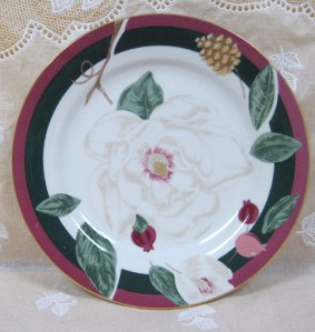 magnolia pattern dishes- fine china
