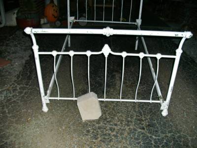 iron bed cast frame antique rails sleigh metal