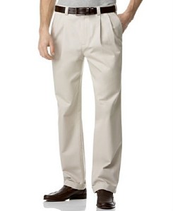 NEW MENS SLAZENGER GOLF TROUSERS STONE  34"W X 31"L