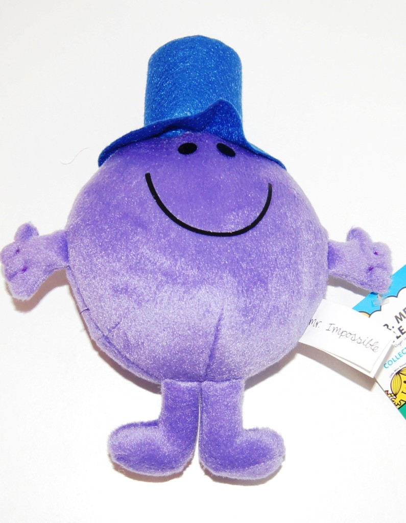 MR MEN LITTLE MISS MR IMPOSSIBLE 23cm Plush / Soft Toy Authentic BNWT