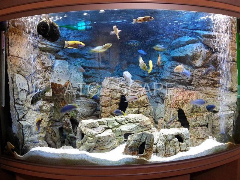 AQUARIUM LARGE CAVE XL ORNAMENT DECORATION FROM POLYRESIN FOR FISH TANK