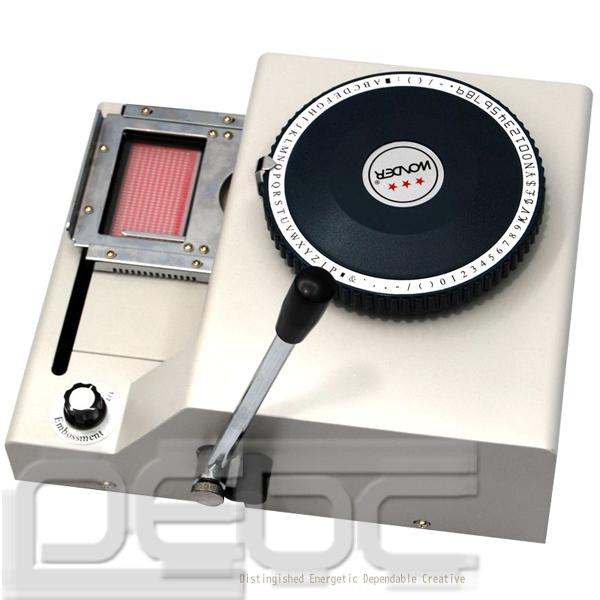 Manual Pvc Card Embosser Id Card Embossing Machine