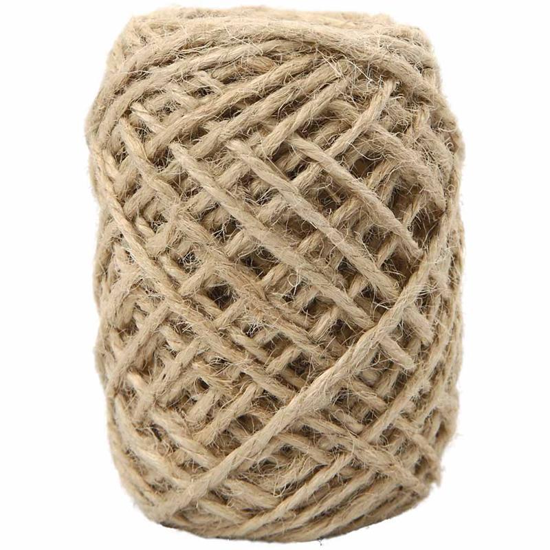 Natural 30m Hemp Twine Rope Jute Rustic Hessian Hanging Decoration