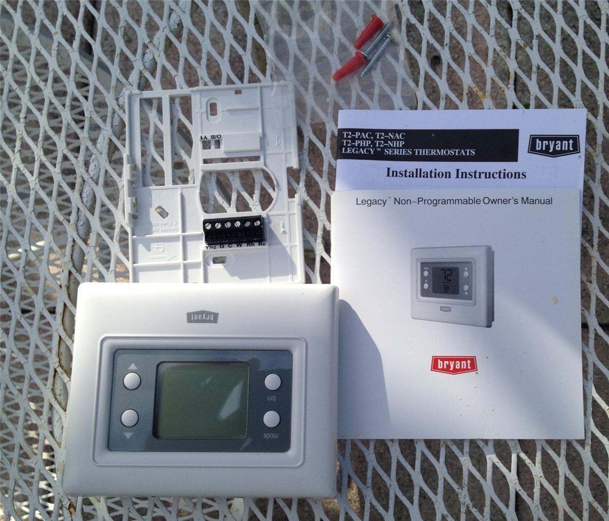 T2NHP Bryant Legacy NonProgrammable Thermostat New Never Used eBay