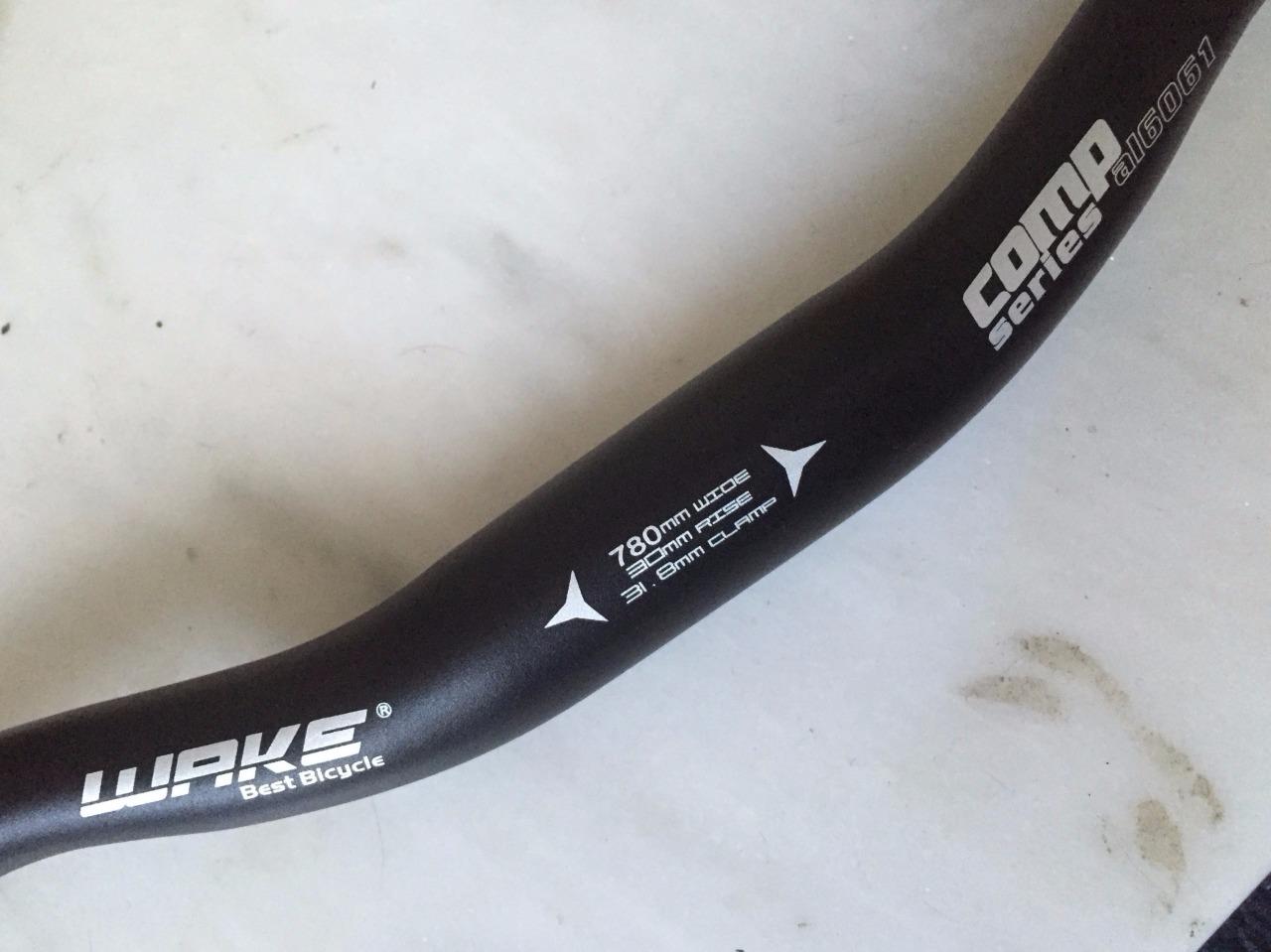 WAKE ALLOY ANODISED RED BLUE GOLD GREEN BLACK RISER HANDLEBARS 780MM 31