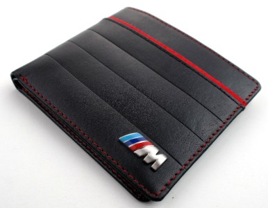 Bmw m mens bifold leather wallet #4