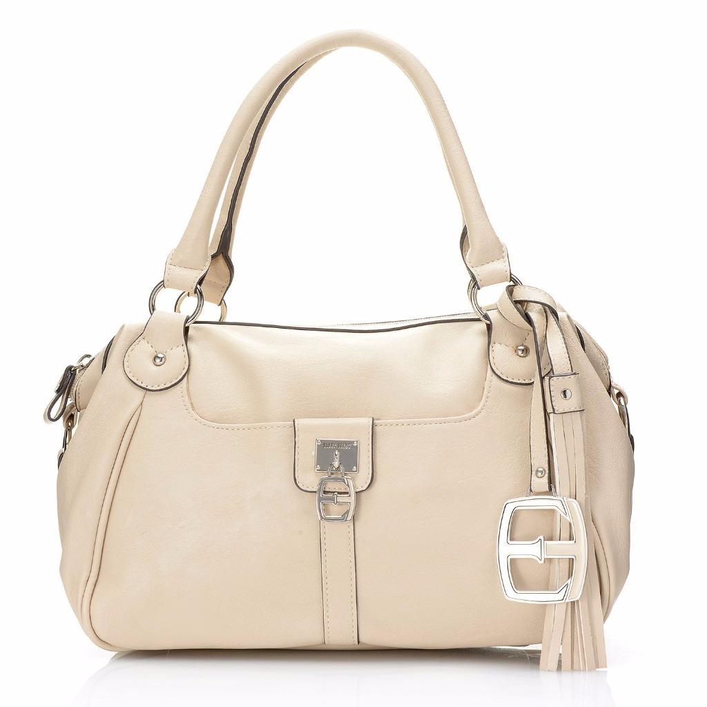 Ellen Tracy Double Handle Zip Top Barrel Satchel NEW, Tori, Purse