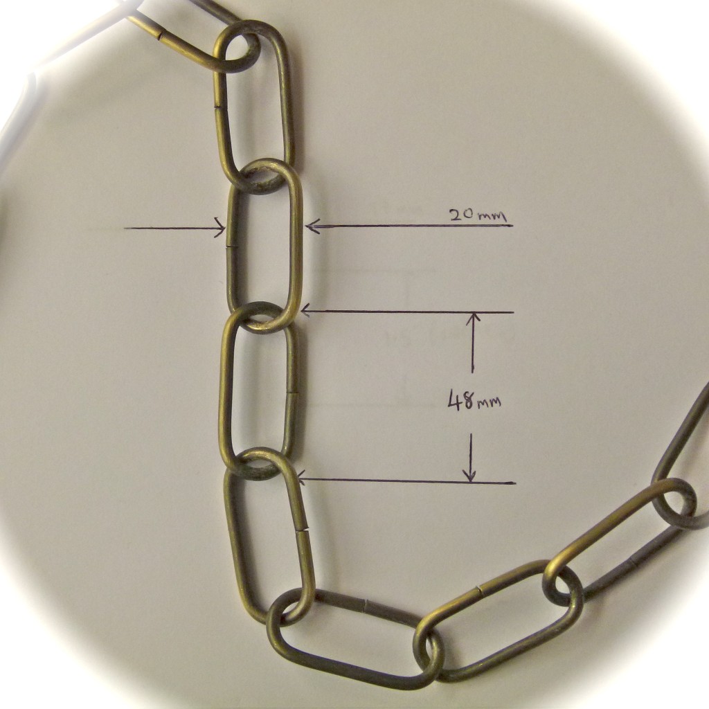 Heavy Duty Chrome,Brass & Antique Chain 48mm x20mm link eBay