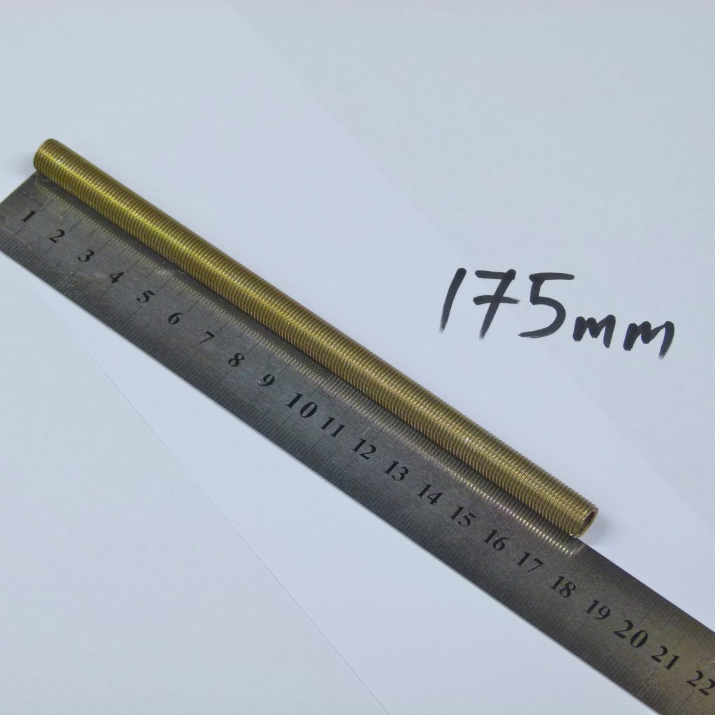 M mm fine pitch threaded nipple tube in pre cut