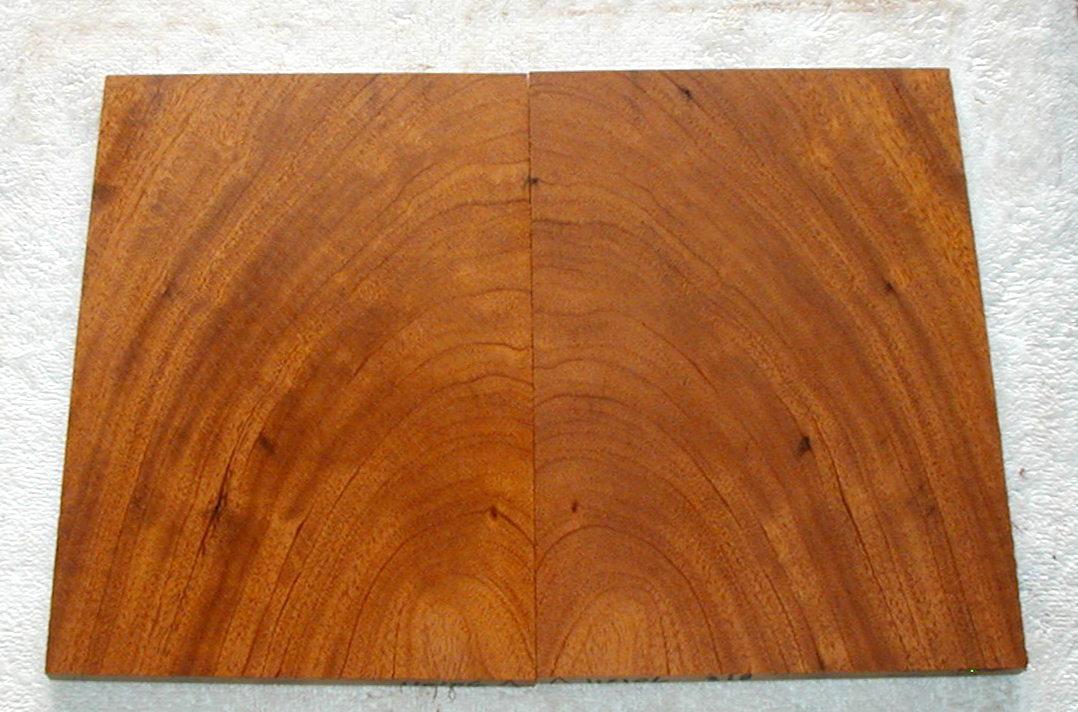 Bookmatched Crotch Honduran Mahogany Thin Lumber 3/8" Inlay Box Wood 110106