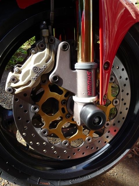 DUCATI APRILIA  FITS MOST CRASH MUSHROOMS FRONT AXLE