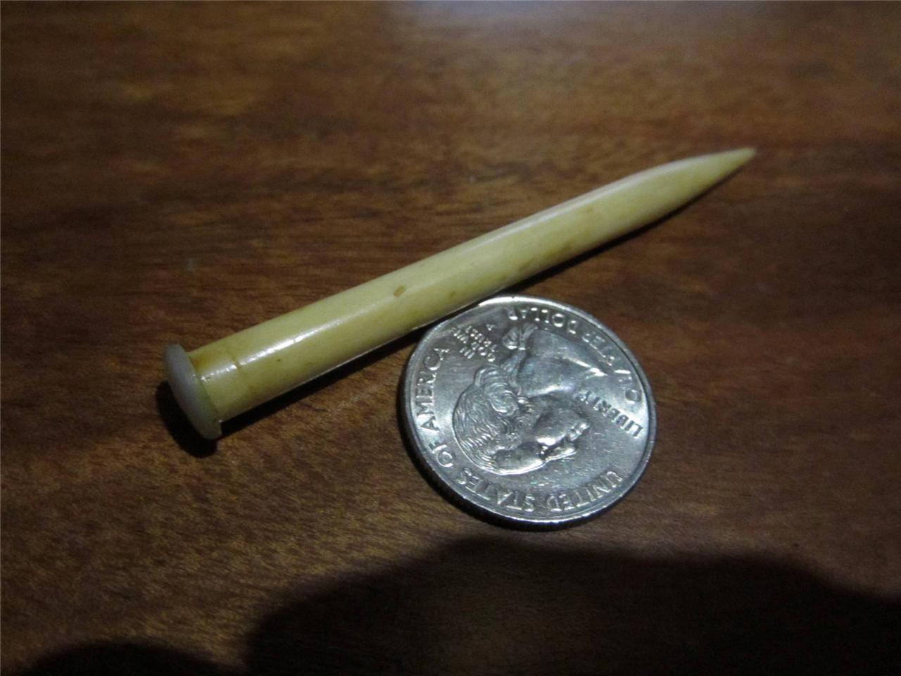 ANTIQUE HAND CARVED SEWING STILETTO SEWING/STITCHING TOOL | eBay