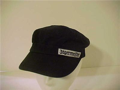 black jagermeister hat cap castro paint military new black jagermeister hat cap castro paint military new