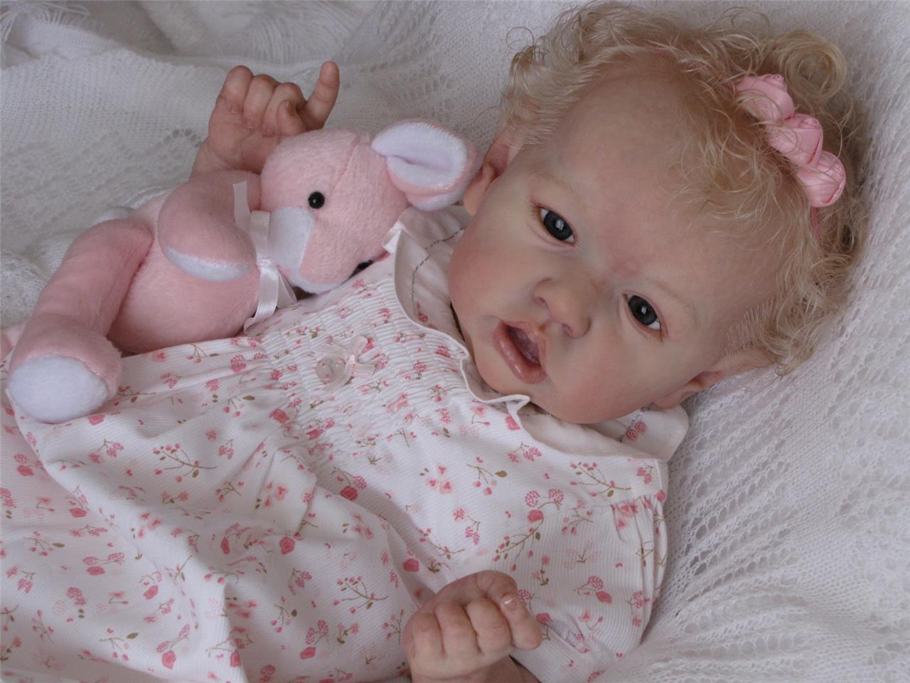 THE MAGIC OF DOLLS reborn baby °SASKIA° Bonnie Brown kit