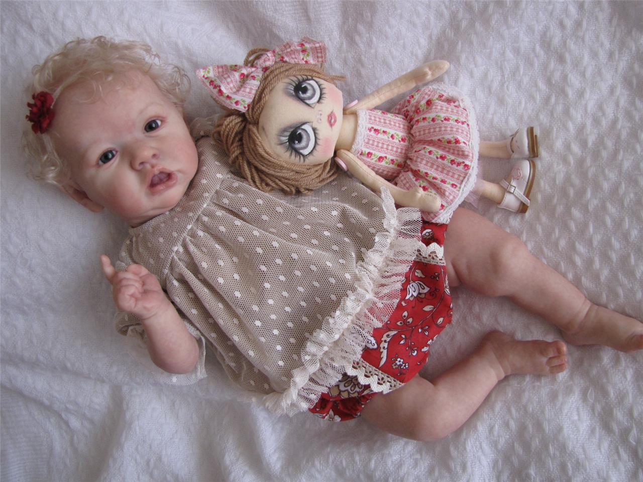 THE MAGIC OF DOLLS reborn baby °SASKIA° Bonnie Brown kit