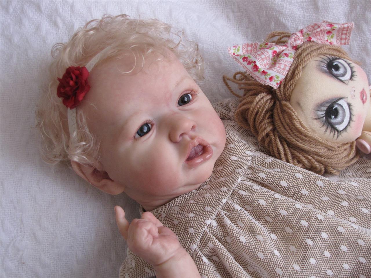 THE MAGIC OF DOLLS reborn baby °SASKIA° Bonnie Brown kit