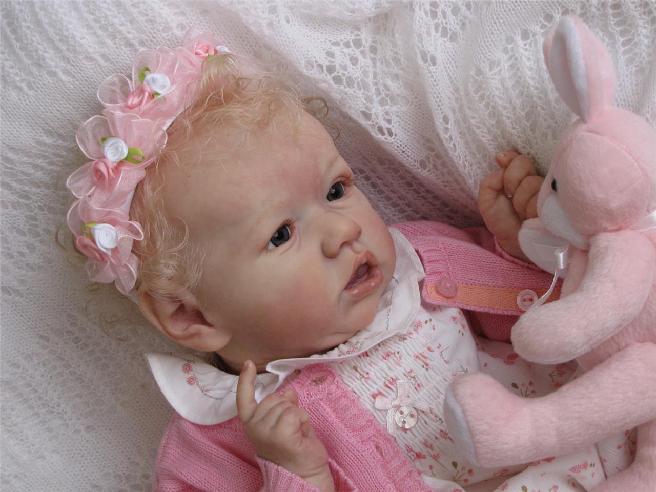 THE MAGIC OF DOLLS reborn baby °SASKIA° Bonnie Brown kit