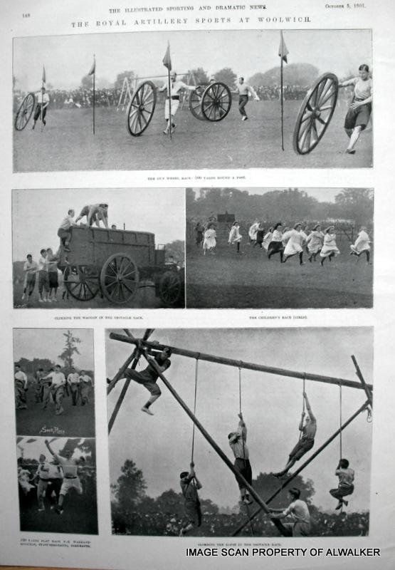ATHLETICS - ROYAL ARTILLERY SPORTS - 1901 PRINT