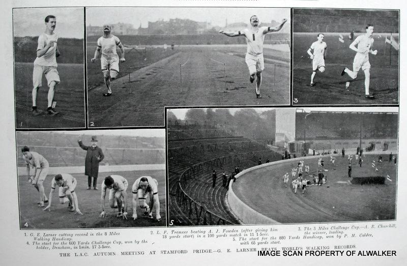 ATHLETICS - L.A.C. at STAMFORD BRIDGE - 1905 PRINT