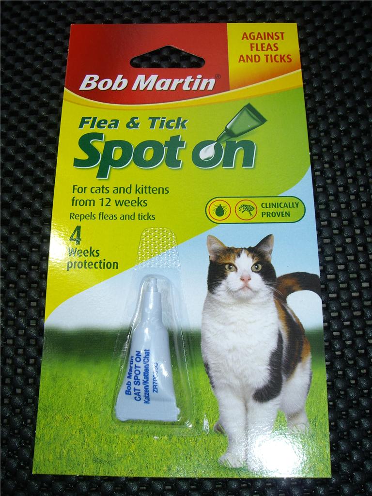 BOB MARTIN FLEA & TICK SPOT ON FOR CATS KITTEN / FLEAS COLLAR KILLER