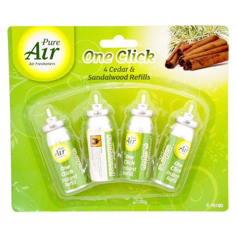 4 ONE TOUCH AIR FRESHENER REFILLS GLADE SENSE AND SPRAY COMPATIBLE