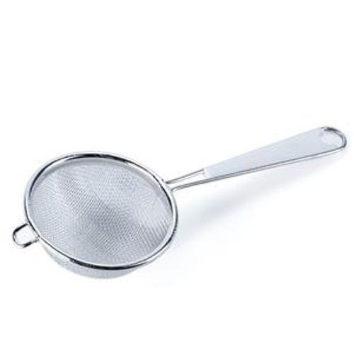 CHOICE BLACK HANDLE SMALL KITCHEN STRAINER STAINLESS STEEL WIRE MESH