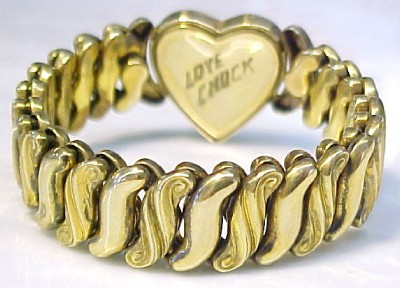 Jewelry Stores Phoenix on Vintage 1945 Speidel Phoenix Gold Filled Flex Sweetheart Bracelet