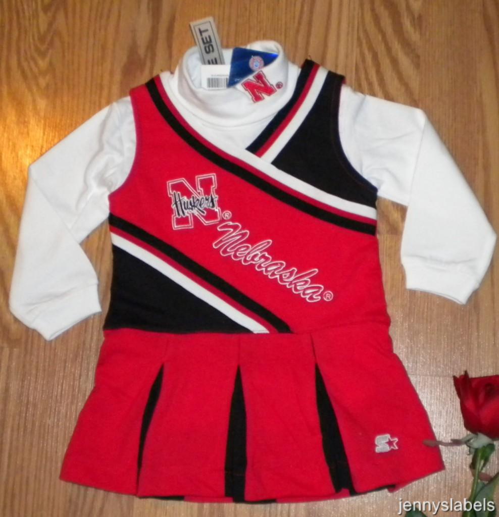 NWT Girls NCAA NEBRASKA HUSKERS CHEERLEADER uniform