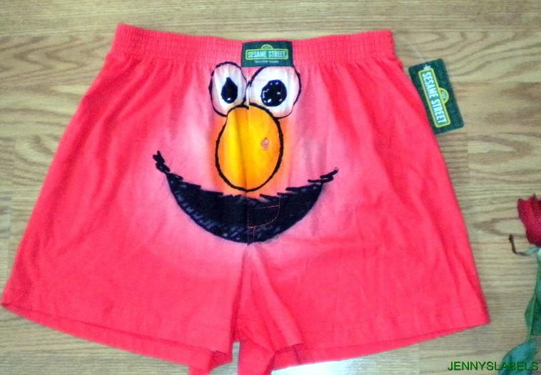 NWT Mens SESAME STREET ELMO Tickle Me! Underwear BOXERS