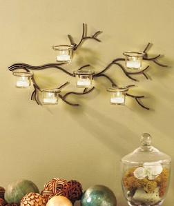 Tree Branch Metal Candle Holder Sconce Wall Art Decor | eBay