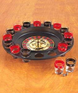 Game night roulette game