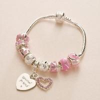Pandora Style Bracelet with Engravable Heart