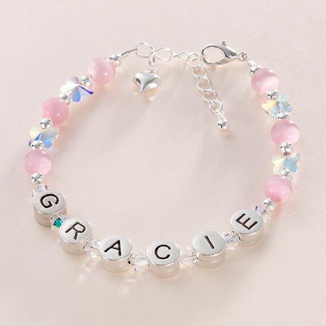 Girls Name Bracelets, Personalised Jewellery for Children! eBay