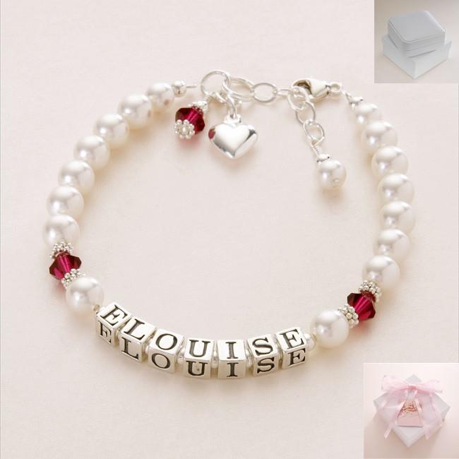 Bracelet with children's birthstones clearance