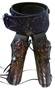 western cowboy gun belt double ...