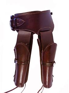 western cowboy gun belt double ...