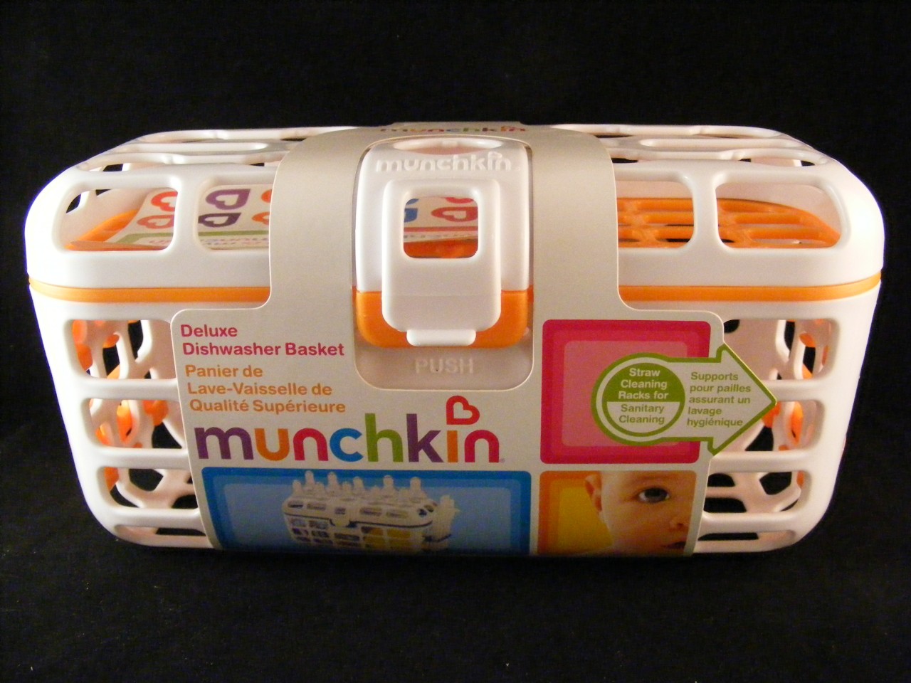 Munchkin Deluxe Dishwasher Basket Nipples Straws Cups + eBay