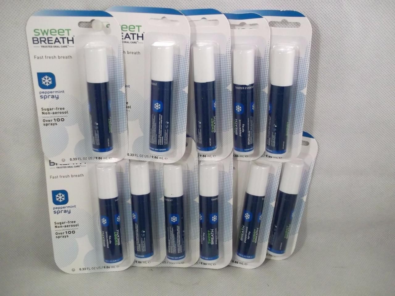 Sweet Breath Peppermint Spray Sugar Free Non Aerosol Pump Freshens