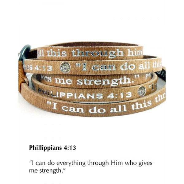 Good Works Formerly Humanity INSPIRATION BIBLE Wrap Leather Bracelet w