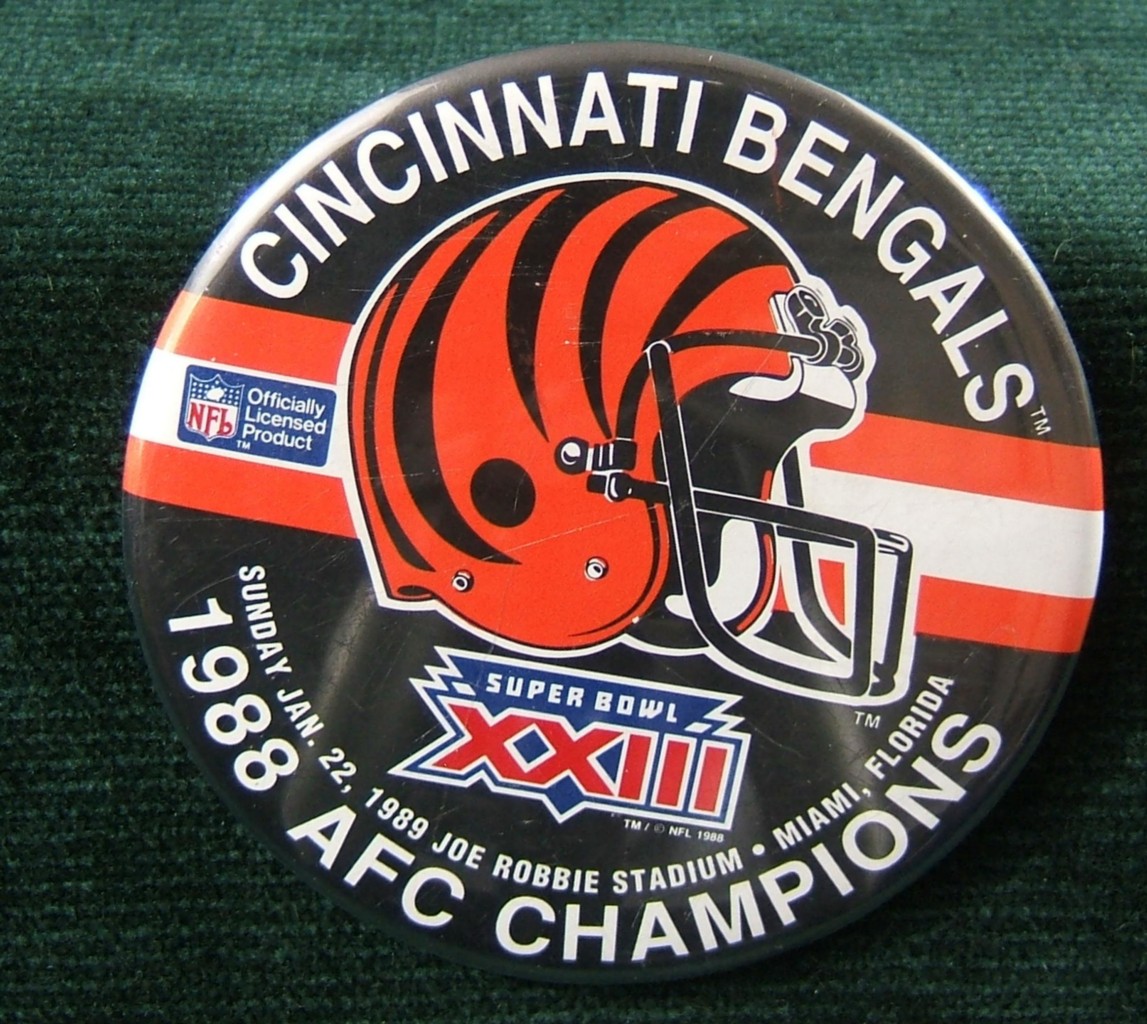 CINCINNATI BENGALS PIN 1988 AFC CHAMPIONS SUPERBOWL