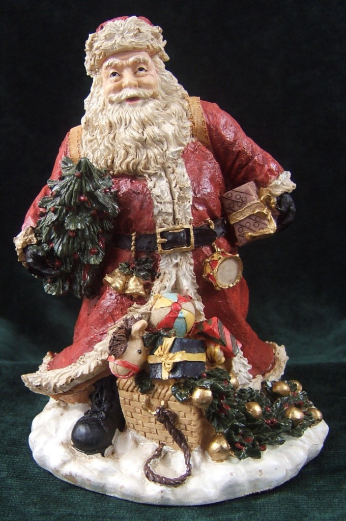 resin santa figurines to paint